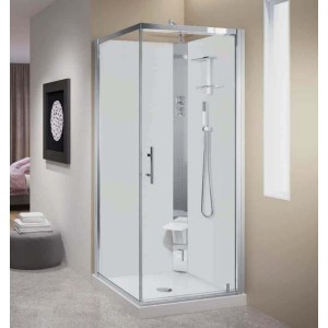 CRYSTAL G CABINE MULTIFONCTION 1 PORTE BATTANTE +1 CÔTÉ FIXE