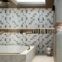 ALLMARBLE_WALL GOLDEN WHITE SATIN 40X120 DÉCOR CLUB