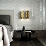 ALLMARBLE_WALL GOLDEN WHITE SATIN 40X120 STRUCTURE PAVÉ 3D Rectifié