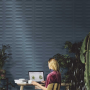 COLORPLAY BLUE STRUTTURA CABOCHON 30X90 Rectifié
