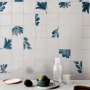 CROGIOLO_RICE BIANCO DECORO BLOSSOM LUX 15X15