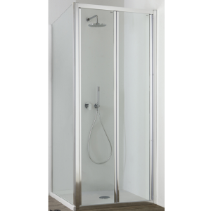 FAST CABINE DE DOUCHE D'ANGLE PORTE PLIANTE + CÔTÉ FIXE