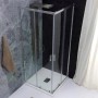 FAST CABINE DE DOUCHE D'ANGLE 2 PORTES COULISSANTES