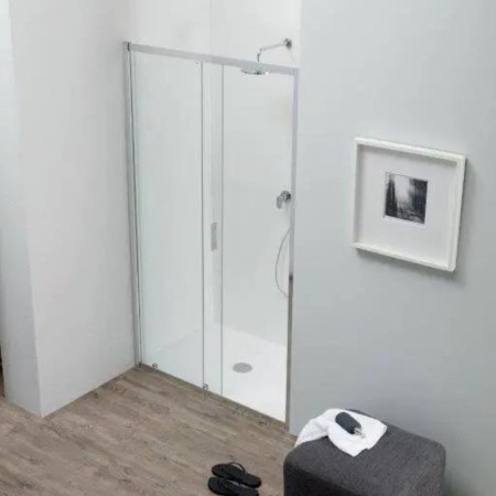FAST CABINE DE DOUCHE EN NICHE PORTE COULISSANTE