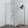 FAST CABINE DE DOUCHE D'ANGLE PORTE PIVOTANTE + PANNEAU FIXE
