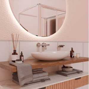 BRIM MITIGEUR LAVABO ENCASTRÉ 180MM CHROME