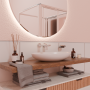 BRIM MITIGEUR LAVABO ENCASTRÉ 180MM NICKEL BROSSÉ