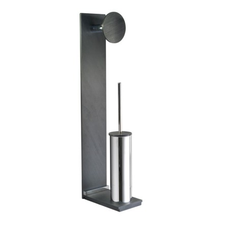ZEN LAMPE SUR PIED PORTE-BALAIS EN MÉTAL + PORTE-ROULEAU -ARDESIA