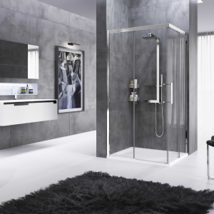 ROSE ROSSE A - CABINE DE DOUCHE D'ANGLE 2 PORTES COULISSANTES