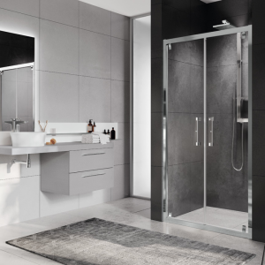 ROSE ROSSE B CABINE DE DOUCHE EN NICHE 2 PORTES BATTANTES