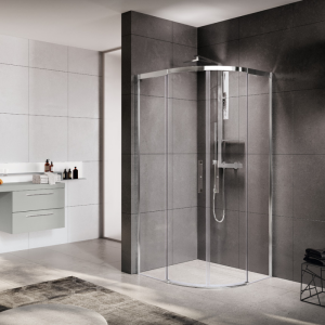 ROSE ROSSE R CABINE DE DOUCHE D'ANGLE SEMI-CIRCULAIRE