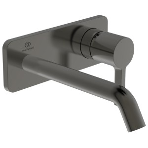 IDEAL STANDARD JOY LAVABO ROBINET MONOCOMMANDE MURAL AVEC PLAQUE RECTANGLE ET BEC DE 180MM
