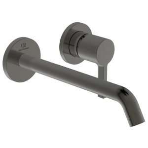 IDEAL STANDARD JOY LAVABO ROBINET MONOCOMMANDE MURAL AVEC 2 PLAQUES CIRCULAIRES ET BEC DE 220MM