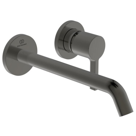 IDEAL STANDARD JOY LAVABO ROBINET MONOCOMMANDE MURAL AVEC 2 PLAQUES CIRCULAIRES ET BEC DE 220MM
