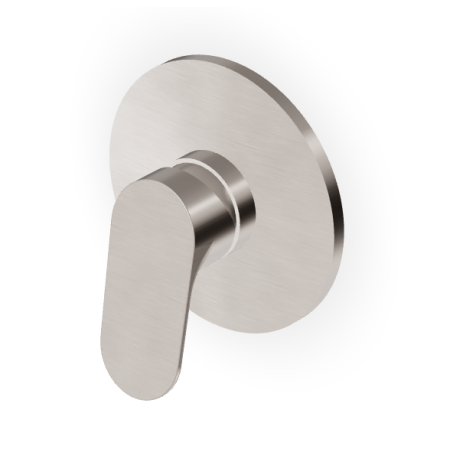 NIKKO MITIGEUR MONOCOMMANDE DOUCHE ENCASTRÉ NICKEL BROSSÉ - PARTIE EXTÉRIEURE