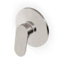 NIKKO MITIGEUR MONOCOMMANDE DOUCHE ENCASTRÉ NICKEL BROSSÉ - PARTIE EXTÉRIEURE