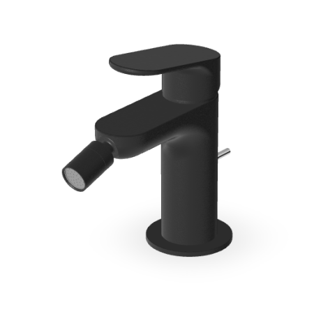 NIKKO MITIGEUR MONOCOMMANDE BIDET NOIR MAT GRAINÉ