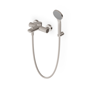 NIKKO MITIGEUR MONOCOMMANDE BAIN/DOUCHE EXTÉRIEUR NICKEL BROSSÉ