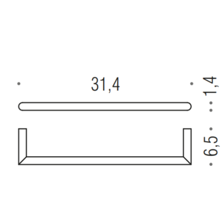MINI PORTE-SERVIETTE GRAPHITE MAT