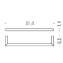 MINI PORTE-SERVIETTE GRAPHITE MAT