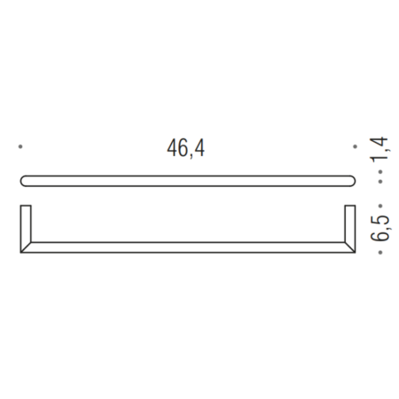 MINI PORTE-SERVIETTE GRAPHITE MAT