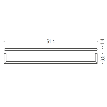 MINI PORTE-SERVIETTE GRAPHITE MAT