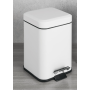 CONTRACT POUBELLE EN ACIER INOXYDABLE BLANC MAT
