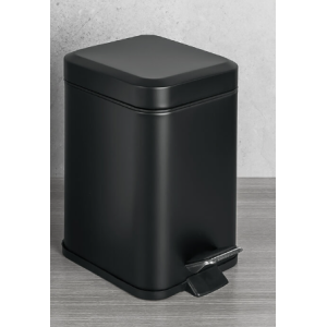 CONTRACT POUBELLE EN ACIER INOXYDABLE NOIR MAT