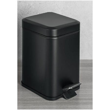 CONTRACT POUBELLE EN ACIER INOXYDABLE NOIR MAT