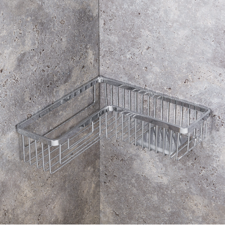 ANGOLARI ANGULAIRE SIMPLE AVEC ÉTAGÈRE EN INOX