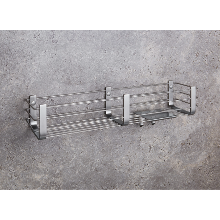 ANGOLARI PORTE-OBJETS POUR DOUCHE ET BAIGNOIRE AVEC ÉTAGÈRE EN INOX