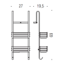 ANGOLARI SUPPORT POUR CABINE DE DOUCHE
