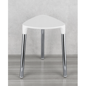 COMPLEMENTI POKER TABOURET BLANC MAT
