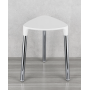 COMPLEMENTI POKER TABOURET BLANC MAT