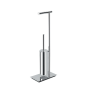 SQUARE LAMPE SUR PIED AVEC PORTE-ROULEAU ET PORTE-BROSSE EN LAITON