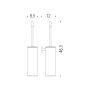 PLUS SUPPORT MURAL POUR BROSSE DE TOILETTE