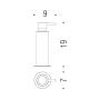 PLUS DISTRIBUTEUR DE SAVON À POSER GRAPHITE MAT