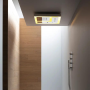 MODULA SOFFIONE A INCASSO A CONTROSOFFITTO 62X62CM AVEC 3 COLONNES D'EAU