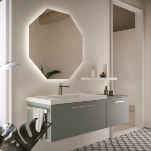 HO.ME PLUS LISCIO COMPOSITION SALLE DE BAIN MÉLAMINÉ PISTACHE