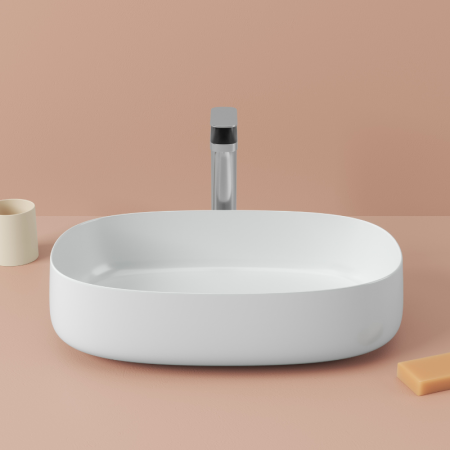 COGNAC LAVABO APPOGGIO 55X35 BLANC