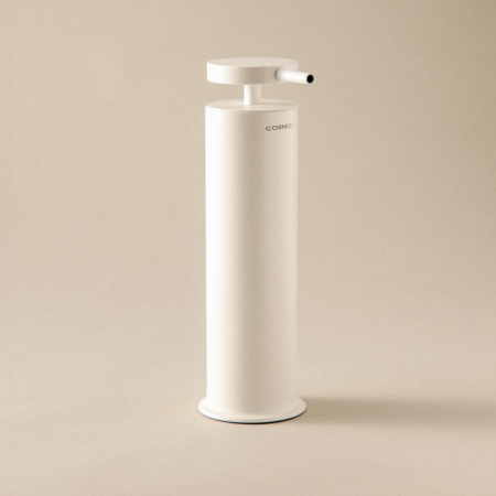 GEYSER DISTRIBUTEUR DE SAVON À POSER BLANC SATINÉ