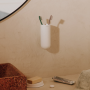 GEYSER PORTE-BROSSE À DENTS MURAL BLANC SATINÉ