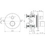 CERATHERM T100 MITIGEUR THERMOSTATIQUE POUR BAIGNOIRE/DOUCHE
