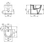 CONNECT SPACE BIDET FILO MUR BLANC