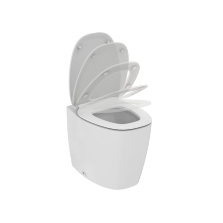 DEA VASE FILO MURAL AQUABLADE AVEC SIÈGE SOFT CLOSE BLANC BRILLANT