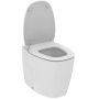 DEA VASO FILO MUR AQUABLADE AVEC SIÈGE SLIM BLANC BRILLANT