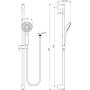 IDEALRAIN EVO ROUND BARRE DE DOUCHE
