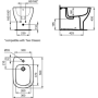 TESI BIDET FILO MURAL BLANC BRILLANT nouveau logo