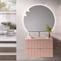 LINE COMPOSITION DE MEUBLE AVEC LAVABO EN VERRE SATINÉ