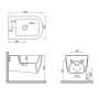 KUBO KIT SUSPENDU BIDET+WC